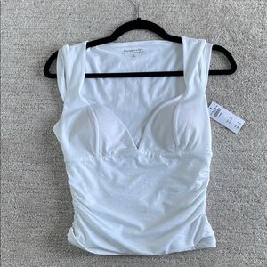Abercrombie & Fitch White Fitted Top